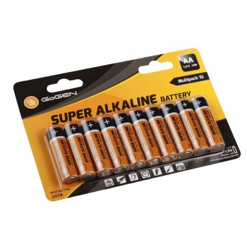 Batéria alkalická GoGEN SUPER ALKALINE AA, LR06, blister 10 ks